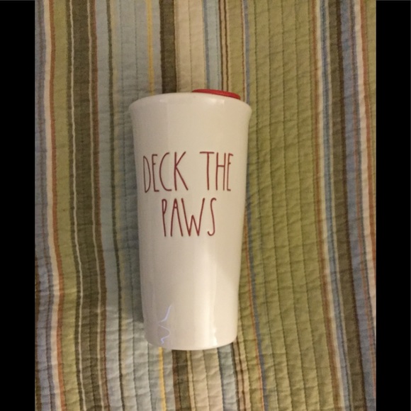 Rae Dunn tumbler”DECK THE PAWS” - Picture 1 of 2